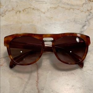 Prada tortoise sunglasses with brown gradient lens